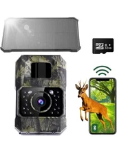   Solar Trail Camera 48MP 30FPS, Wifi Bluetooth Motion Activated Assark