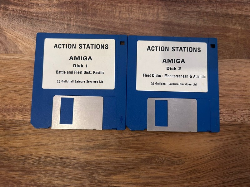 Commodore Amiga Action Stations Internecine 1991 Vintage Battle Game Disks Only