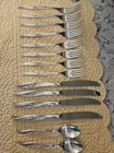 VINTAGE INTERNATIONAL STERLING SILVER FLATWARE "ROSE BALLET" 14 PIECE