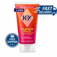 K-Y Warming Jelly Lube, Sensorial Personal Lubricant, Glycol Based Formula, 5 fl