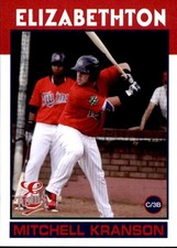 2016 Elizabethton Twins Grandstand #17 Mitchell Kranson Danville California Card