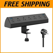 Surge Protector with Desk Mount, 4 PD USB C Ports