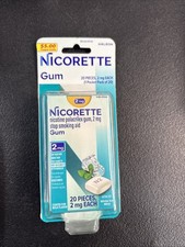 Nicorette Gum White Ice Mint - 2MG 20CT 2027/07