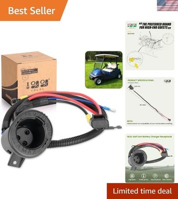Durable 48V Golf Cart Charger Receptacle - Ideal for Club Car Precedent & Tempo