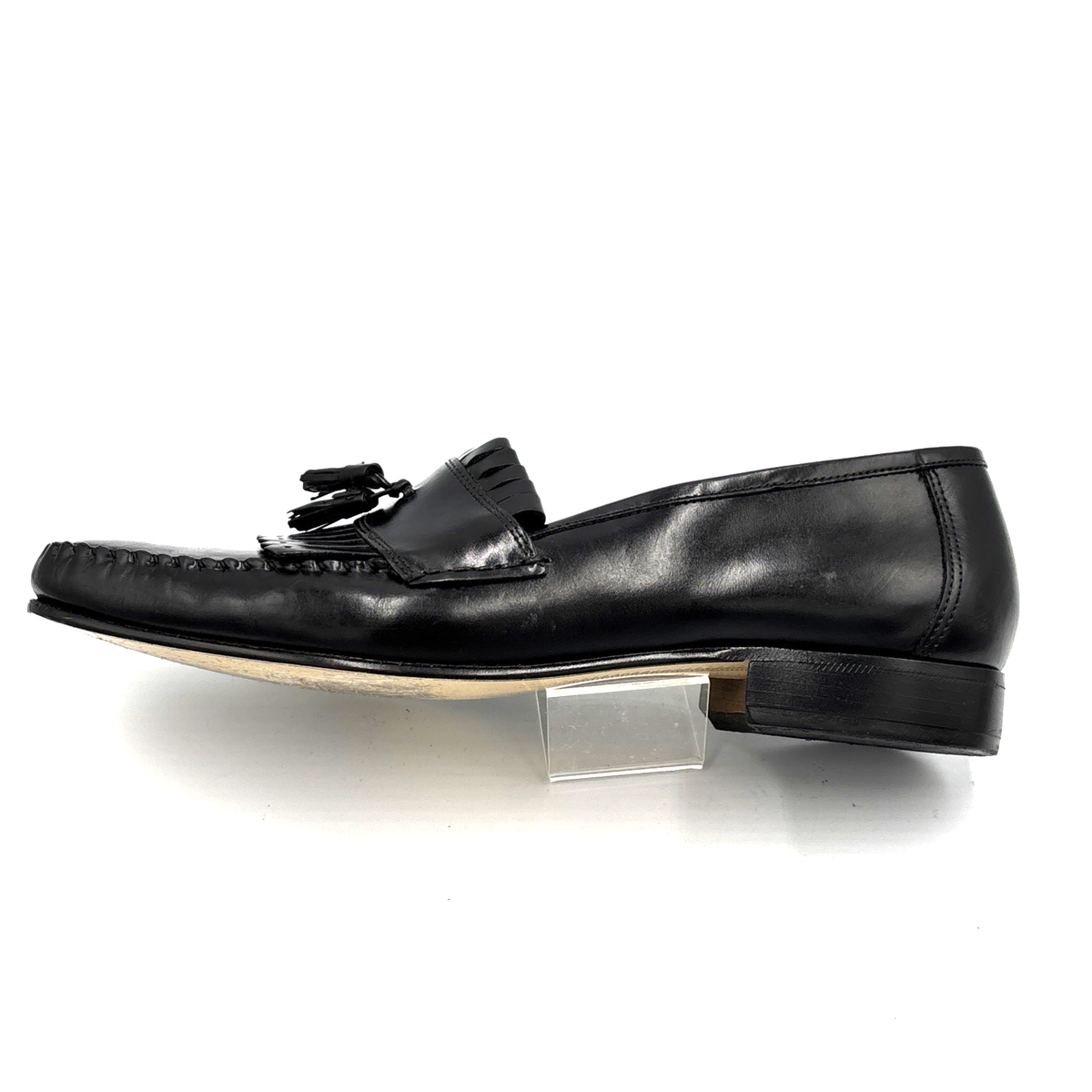 Black Leather Loafer Shoes Giorgio Brutini Columbus Men display picture 1