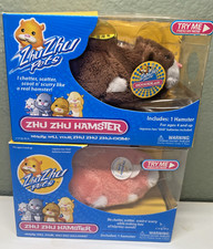 Zhu Zhu Pets Hamster Lot Of 2 Peachy  Scoodles Cepia New In Box 2008 2009