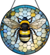 Bee 2D Acrylic 11Inch Window Hangings, Bee Christmas Ornament Honeybee Gifts for