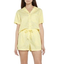 Gap  Women's Small  Lightweight 2-Piece Woven Pajama Set Yellow  NWT