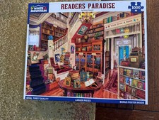 White Mountain Puzzle, Readers Paradise, 1000 Larger Pieces, New Unopened