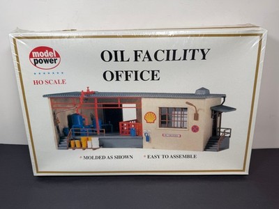 Model Power 310 OIL FACILITY OFFICE Shell HO Scale Train Building Model Kit