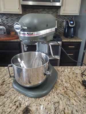 KitchenAid ProLine KSM5 Matte Gray Countertop Stand Mixer with Accessories