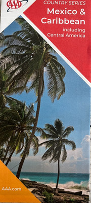 New AAA MEXICO & CARIBBEAN/CENTRAL AMERICA ROAD MAP  International   LATEST 2024