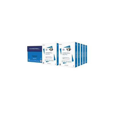 Hammermill Copy Plus 8.5'' x 11'' Copy Paper, 20 lbs., 92 Brightness, 5000 Sheets/