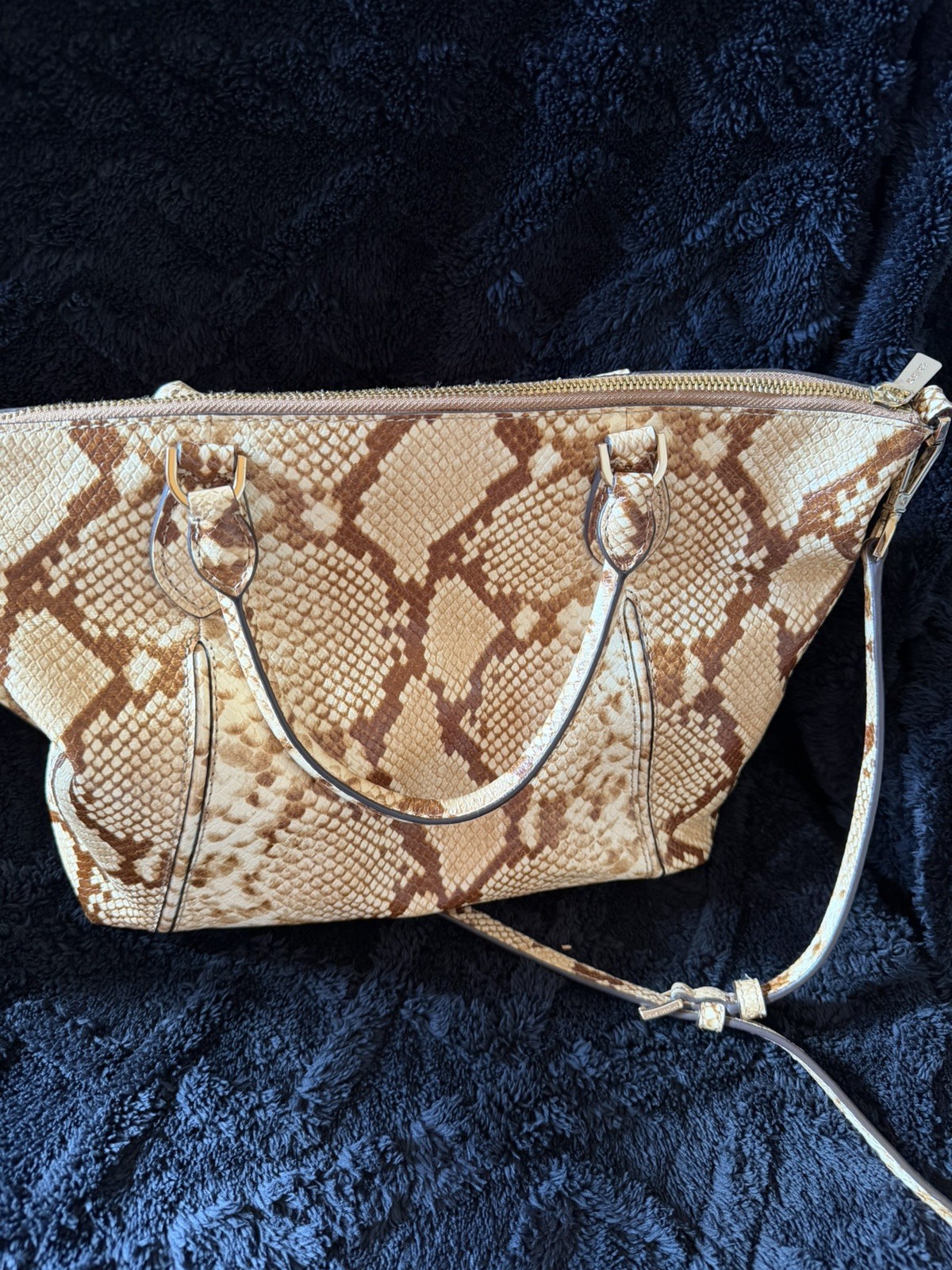 Michael Kors Lenox Large Python Embossed Tote Bag - image 5