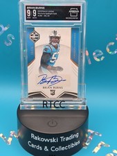 Brian Burns 2019 Panini Limited Rookie Card Autograph Spotlight Gold 8/25. rookie card picture
