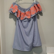 Vestido para mujer grande playero costero preppy nautical resort velero