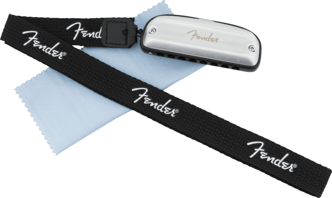 Губная гармоника Fender Blues Junior на шнурке-колье тональность C 099-0701-201 4890₽