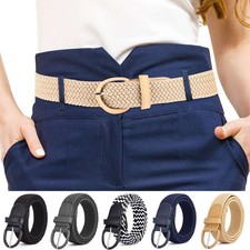 Elastic Fabric Braided Belt,Enduring Stretch Woven Belt for Unisex Men/Women/Jun