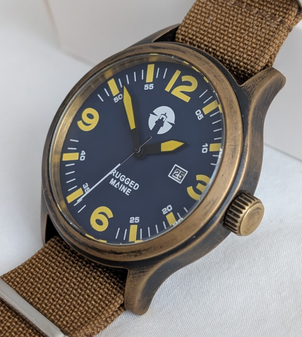 Solid brass, field, military watch, 44mm *PATINA WORK DONE* see description 
