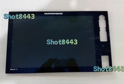 LCD Display Screen+Glass Panel For Humminbird SOLIX15 Fishfinder
