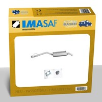 Imasaf ESD Auspuff Endtopf für Renault Clio I 1.2 (40KW/54PS) 01/96-12/96