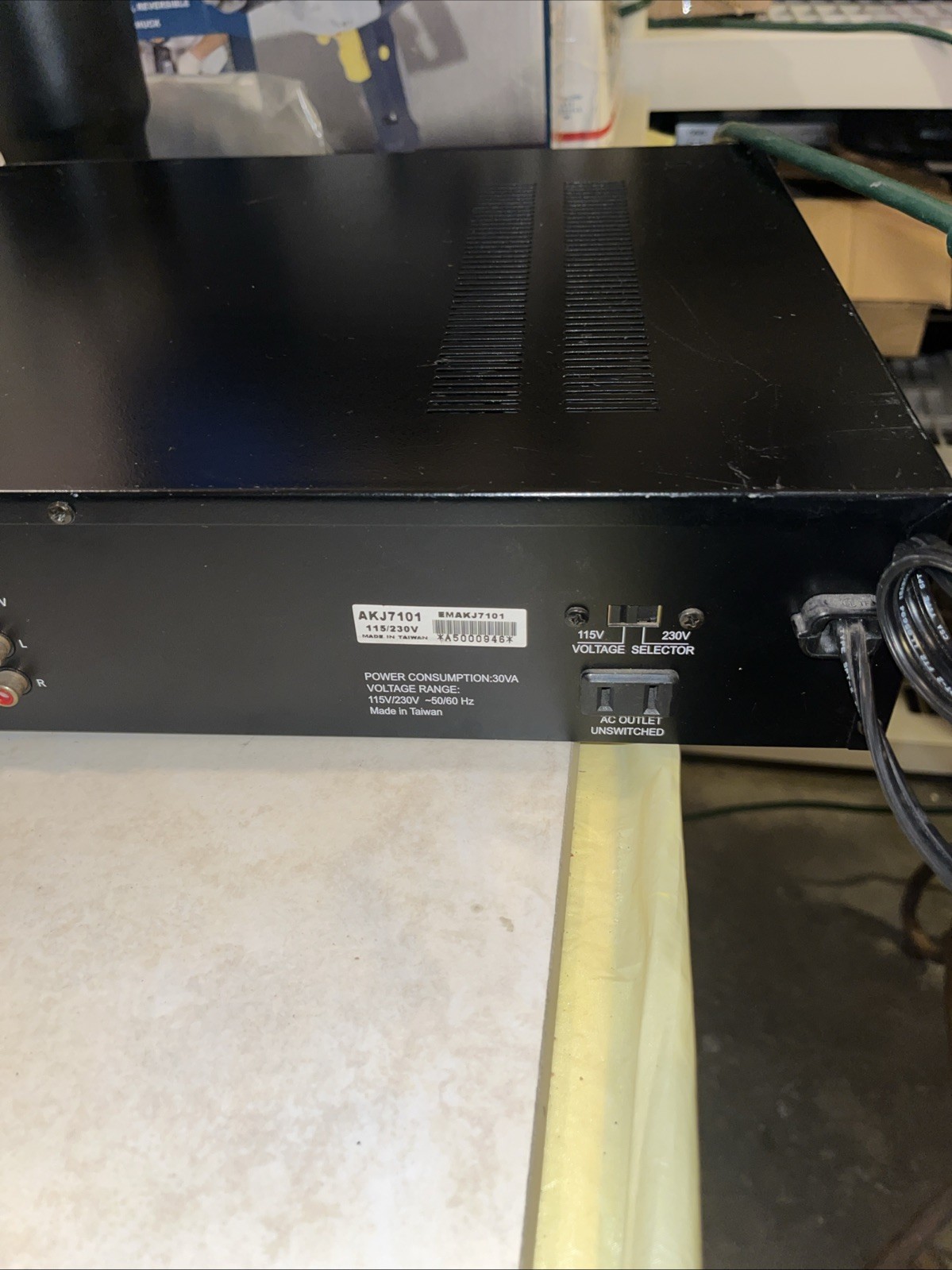 RARE Audio 2000’s AKJ7101 D.S.P. Key Reverb Echo Mixer Used Tested/Working ✅