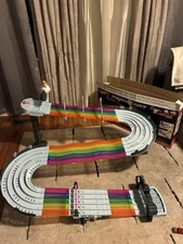 Hot Wheels Mario Kart Rainbow Road Raceway Set Lights & Sounds TESTED With Box