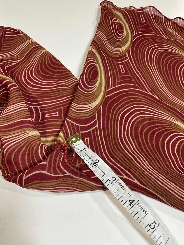 Blusa Vintage Papaya Manga Campana Transparente Talla L Hada EE. UU. Capricho Años 90 Y2K Foto 4 de 4