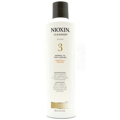 Nioxin 3 Cleanser for Fine Hair  Chemically Treated 10.1 fl. oz. (300 ml)
