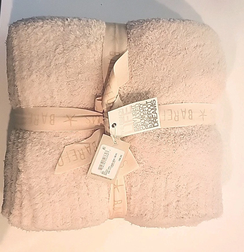 Barefoot Dreams Pink CozyChic Polyester Microfiber Throw 54"×72"