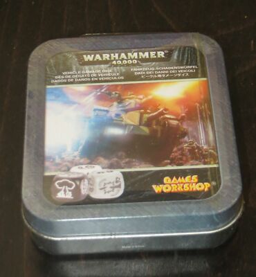 Warhammer 40k - Fahrzeug-Schadenswürfel - Imperial Guard - Würfel / Dice - Neu