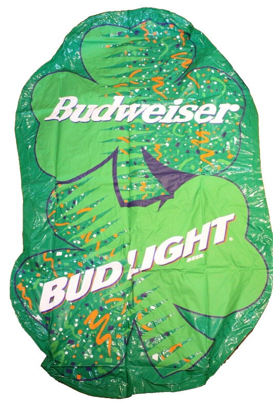 Budweiser-Bud Light Inflatable Green Party Clovers Blow Up