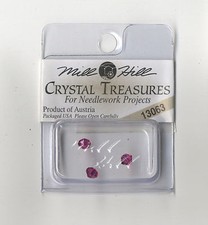 Mill Hill Crystal Treasures - Rondele Champagne Fuschia 13063