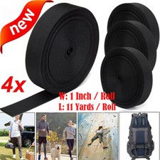 44 Yards 1 Inch Wide Black Nylon Heavy Duty Webbing Strap Heavy Straps Hammocks