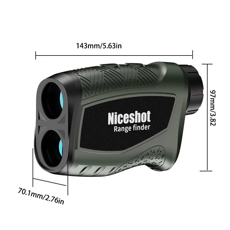 Telémetro láser de caza 1200 yardas tecnología de adquisición de objetivos 6x magnificati Foto 2 de 4