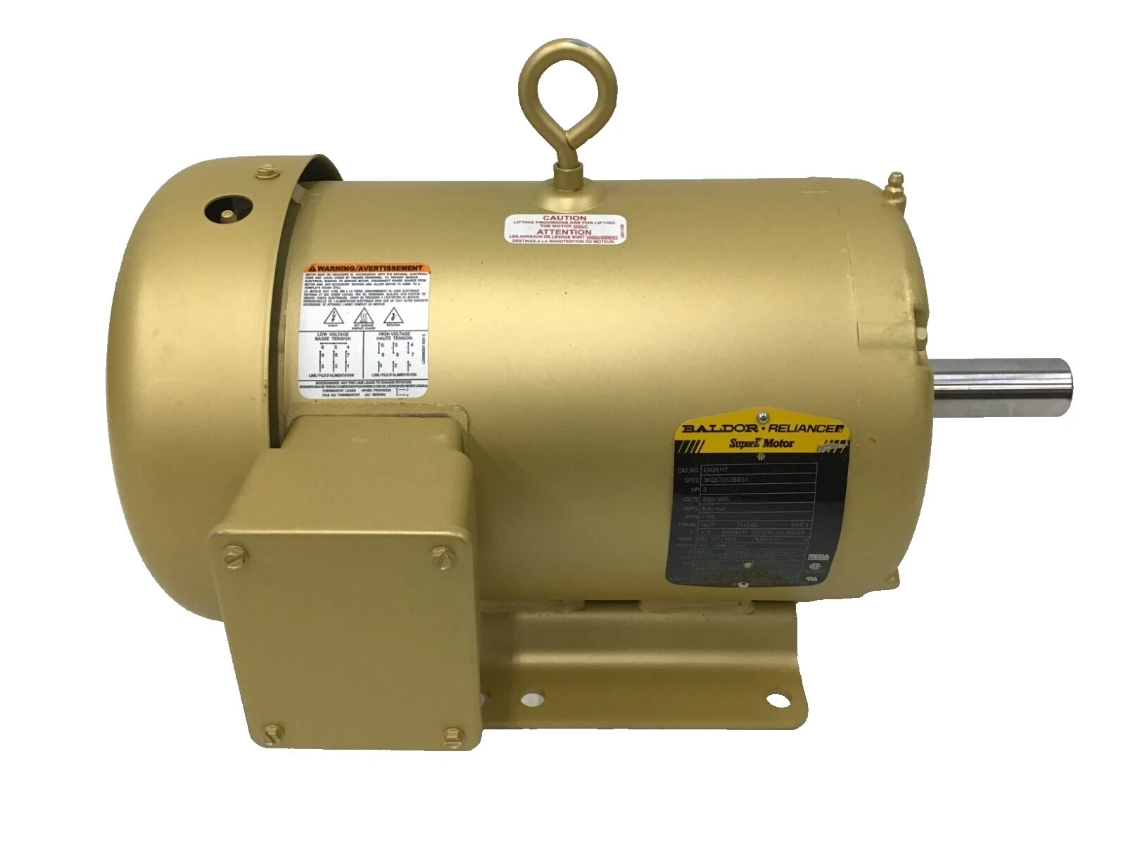 Baldor 3 HP General Purpose Industrial Electric Motors