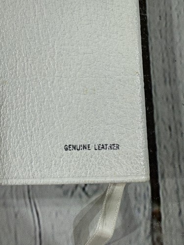 Bride's Bible KJV White Genuine Leather Thomas Nelson Publishing 75WS Decorated - Picture 4 of 11