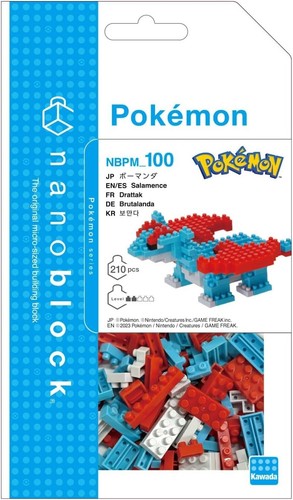 Kawada Pokemon Nanoblock Salamence 210 pieces Plastic Block Toy Japan New - Picture 2 of 5