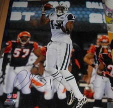 PLAXICO BURRESS AUTOGRAPH SIGNED PHOTO 16x20 COA NEW YORK GIANTS