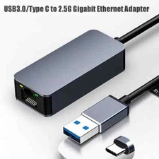 USB 3.0 to 2.5G Ethernet Adapter Type-C to RJ45 for MacBook, Laptop, iPad, Phone