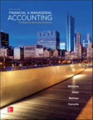 Financial and Managerial Accounting by Mark S. Bettner, Susan Haka, Jan Willia