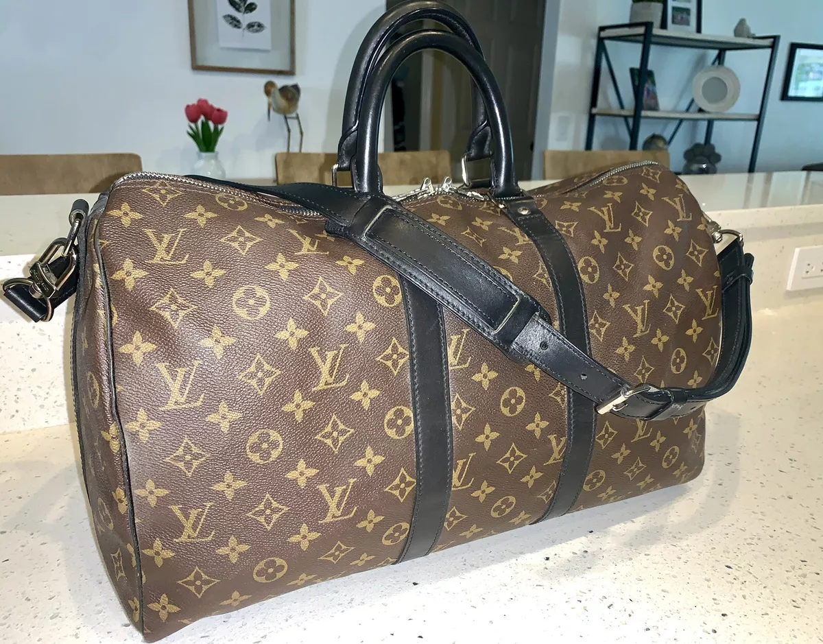 Keepall Bandoulière 45 Monogram Macassar Canvas - Men - Travel