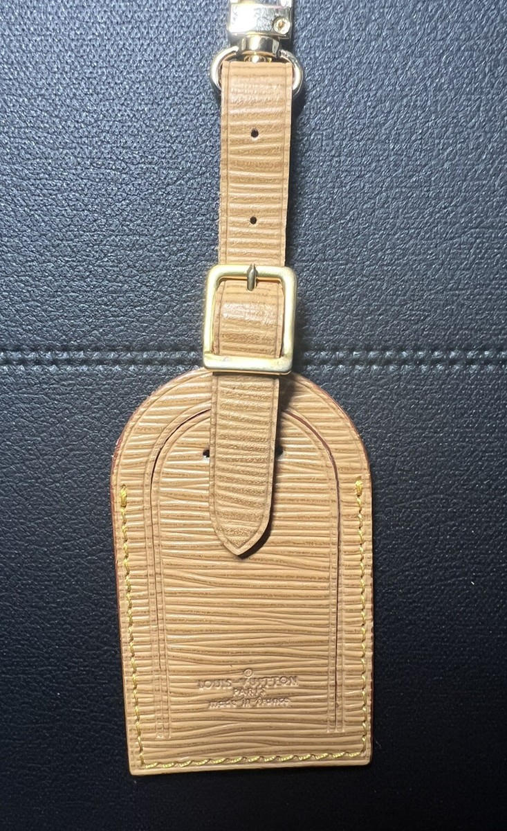 Louis Vuitton Tan Epi Name Tag Leather France UEC Large Beige