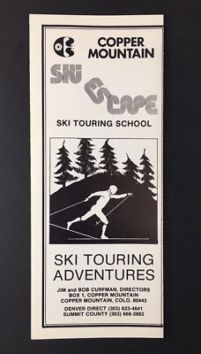 Copper Mountain Ski Escape Ski Touring School / Adventure Brochure Colorado 70s