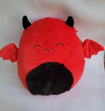 Dante 8" Red Devil Bat Demon Fuzzy Belly Squishmallow Plush Halloween 2023 NWT