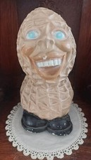 Vintage 1977 Chalk President Jimmy Carter Peanut Political Coin Bank Toy