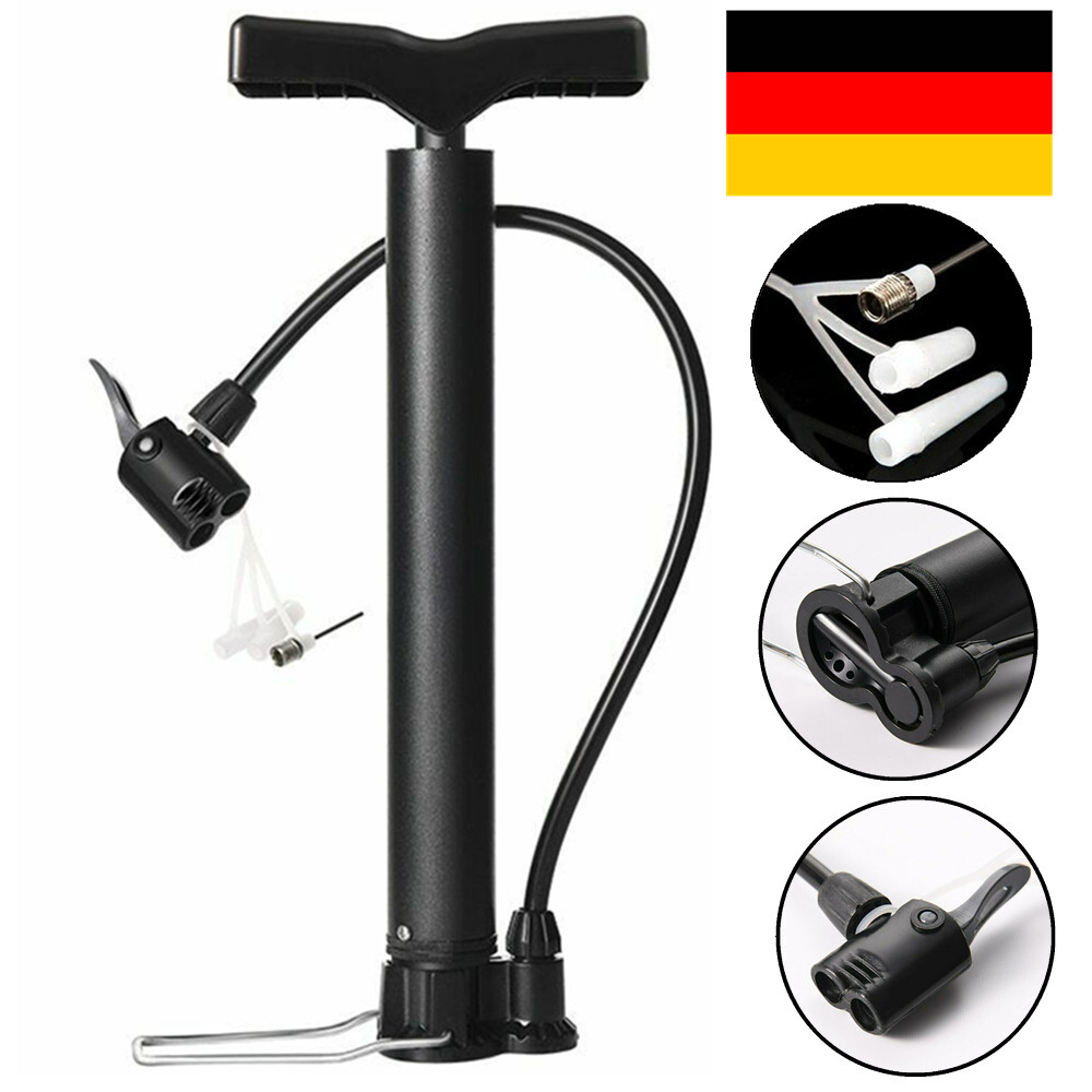 Sisinkal Fahrradpumpe 130 PSI - Standpumpe Mit Manometer Für MTB, Rennrad & E-Bike