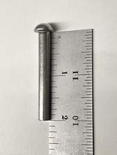 (100) 1/4 X 2 Rivet Solid Aluminum Round Head Blacksmith Antique 1/4 .25” 2” USA