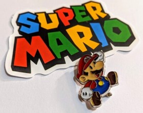 Metal Enamel Super Mario Pin luigi mushroom nintendo nes classic lapel baseball