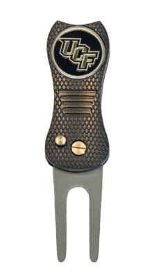 UCF Central Florida Knights Golf Ball Marker w/ DivotFix Switchblade Divot Tool